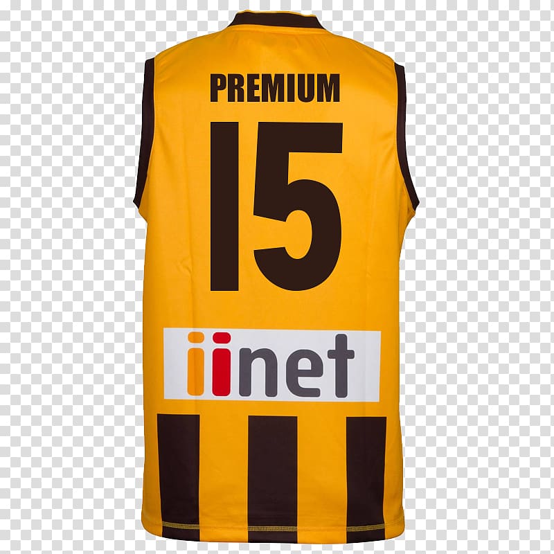 T-shirt Sports Fan Jersey Guernsey Hawthorn Football Club, T-shirt transparent background PNG clipart