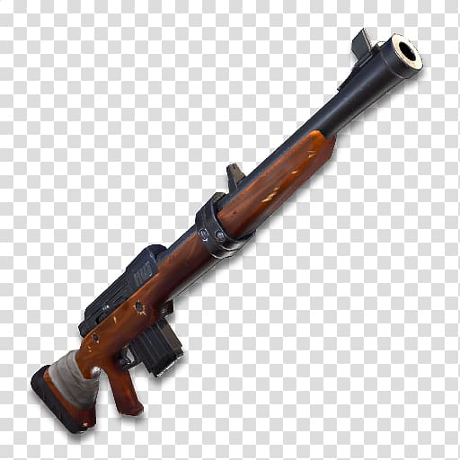 brown and black grenade launcher, Fortnite Battle Royale Rifle Firearm Hunting weapon, assault riffle transparent background PNG clipart