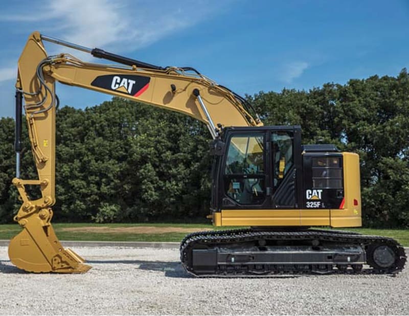 Caterpillar Inc. Heavy Machinery Crane Excavator Hydraulics, excavator transparent background PNG clipart