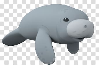 gray manatee illustration, Octonauts Manatee transparent background PNG clipart