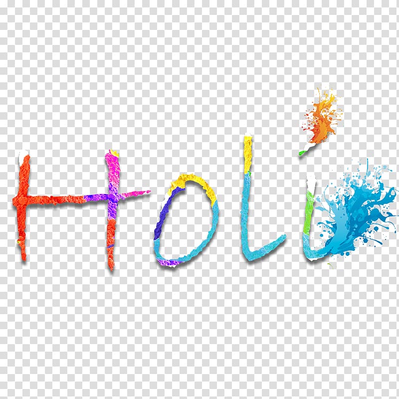 Color, Holi text effect, multicolored holi transparent background PNG clipart