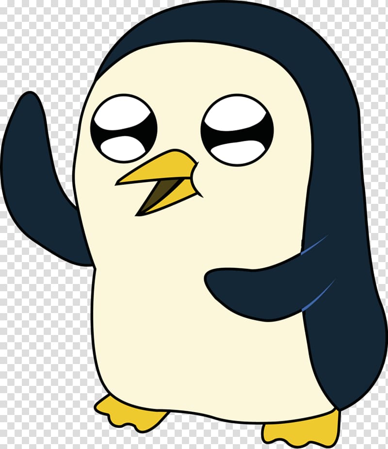 yellow and blue penguin art, Penguin Ice King Jake the Dog Marceline the Vampire Queen Finn the Human, adventure time transparent background PNG clipart