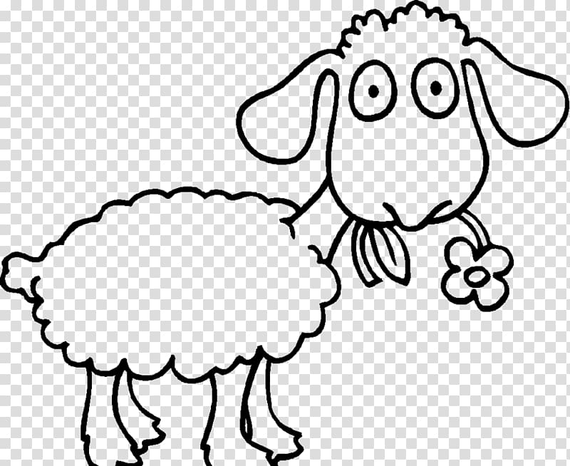 Sheep Coloring book Drawing Goat , Sheep drawing transparent background PNG clipart