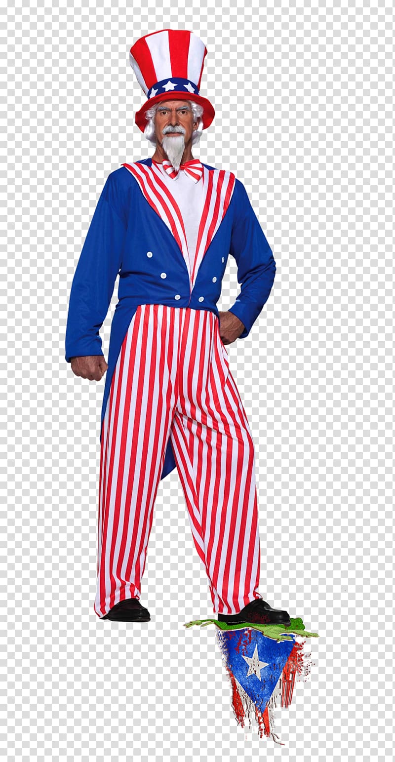 Adult Uncle Sam Plus Costume Clothing Halloween costume, oncle sam transparent background PNG clipart