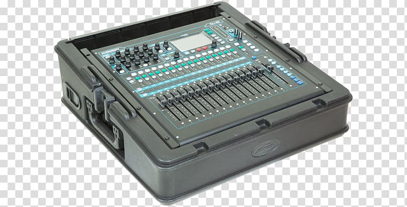 19-inch rack Skb cases Rack rail Audio Mixers Allen & Heath QU-32, Door Top View transparent background PNG clipart