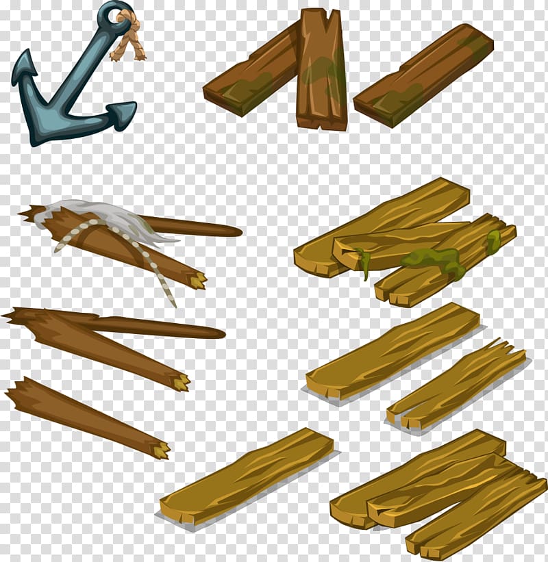 , sailing debris and anchor transparent background PNG clipart