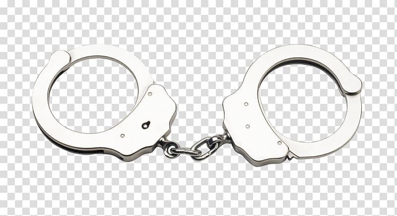 Handcuffs Prison Police officer Arrest, Handcuffs transparent background PNG clipart