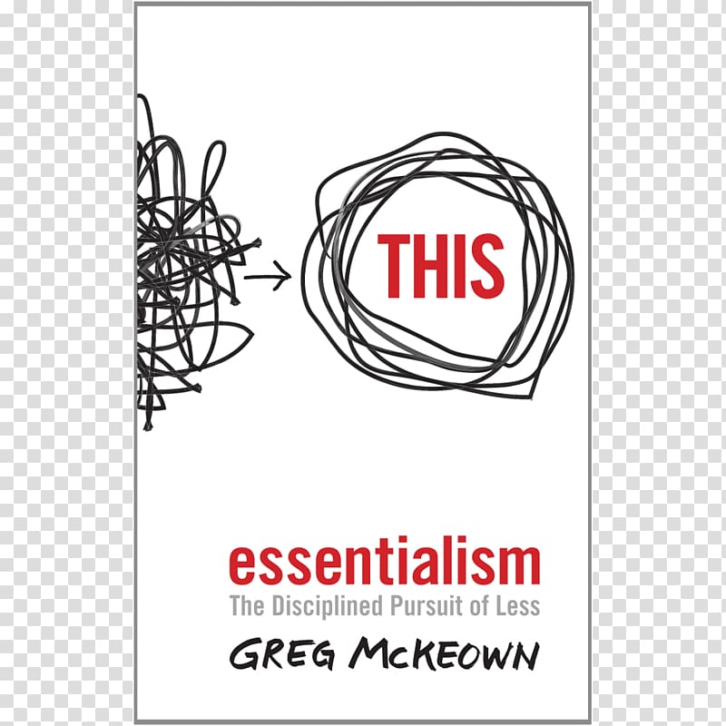 Summary, Essentialism: The Disciplined Pursuit of Less Self-help book Amazon.com, book transparent background PNG clipart