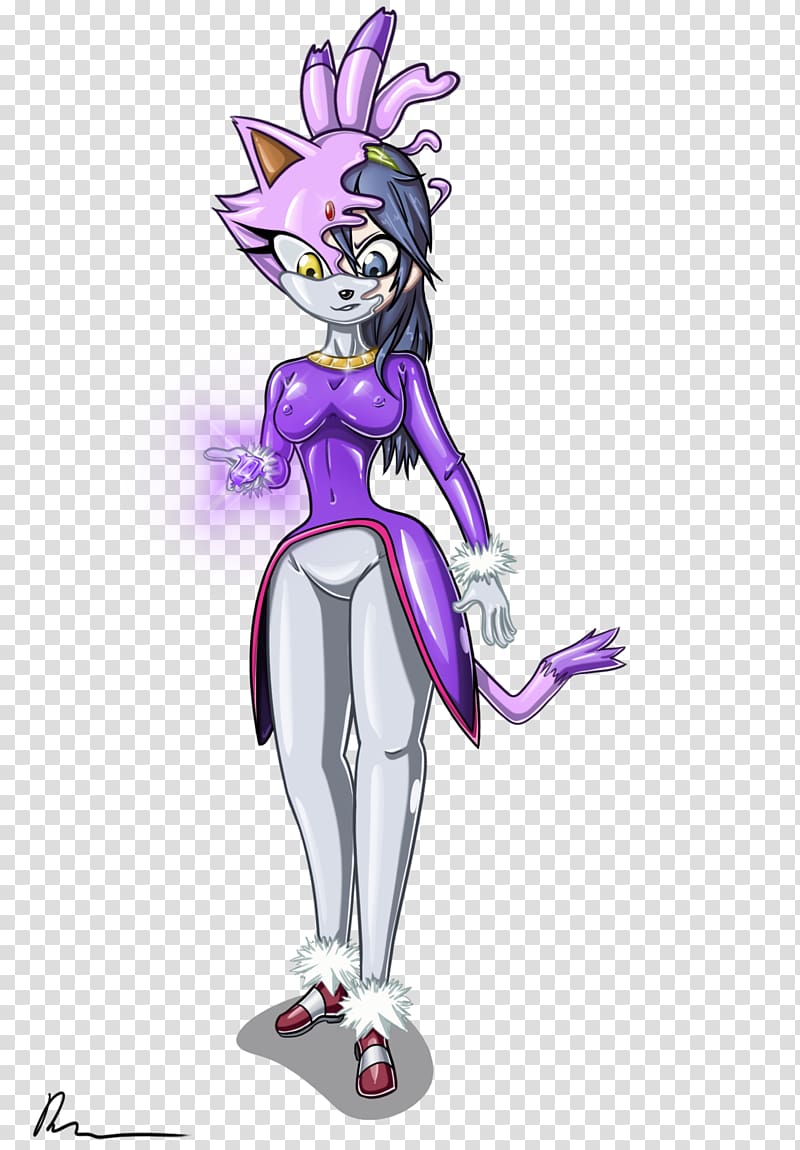 Blaze the Cat Amy Rose Catsuit Clothing, Cat transparent background PNG clipart