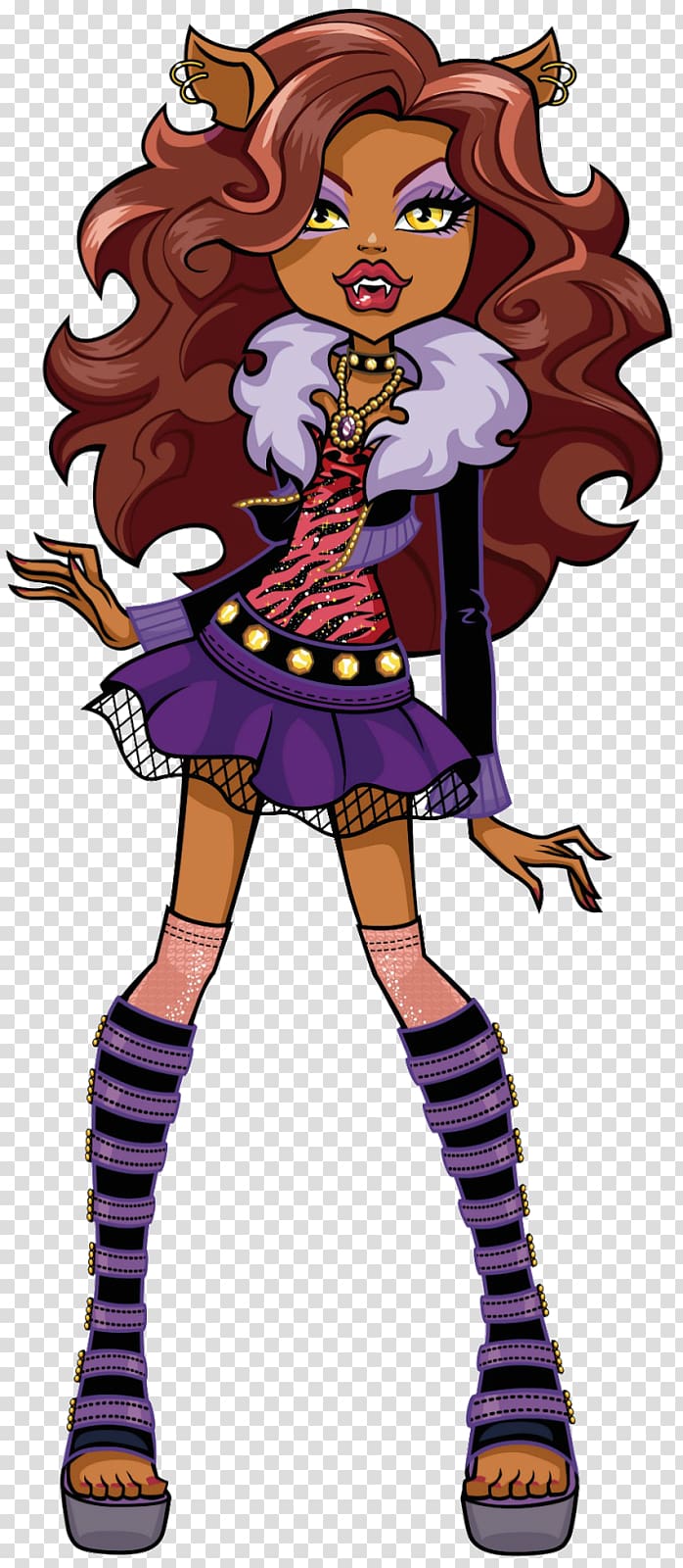 Monster High Clawdeen Wolf Doll Monster High Clawdeen Wolf Doll Cleo DeNile Frankie Stein, monster high clawdeen transparent background PNG clipart