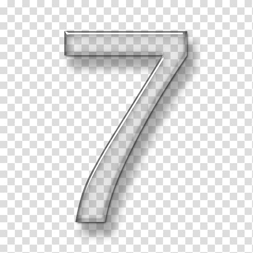 Number Icon, number 7 transparent background PNG clipart