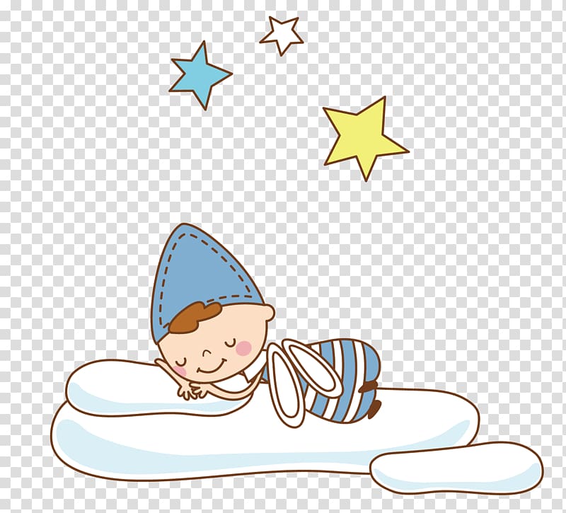 Child Cartoon Sleep Illustration, cute child transparent background PNG clipart