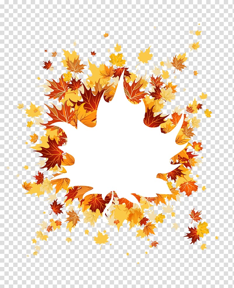 maple leap illustration, Creative Maple Leafs transparent background PNG clipart