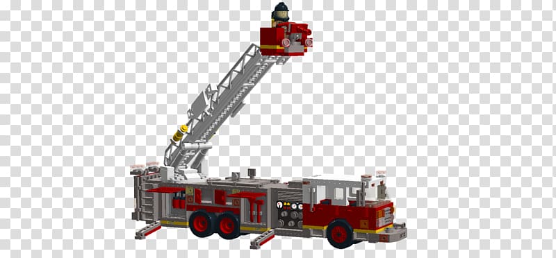 Fire engine Los Angeles Fire Department Crane Ladder, crane transparent background PNG clipart