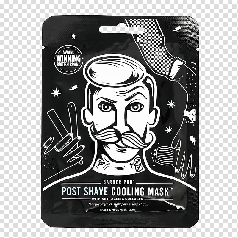 Shaving Cosmetics Barber Aftershave Mask, saving face barber shop transparent background PNG clipart