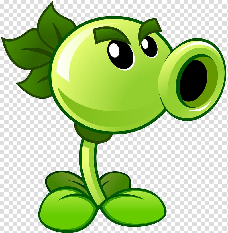 Plants vs. Zombies Peashooter illustration, Plants vs. Zombies 2