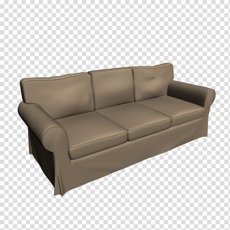 brown couch, Ikea Ektorp Sofa transparent background PNG clipart