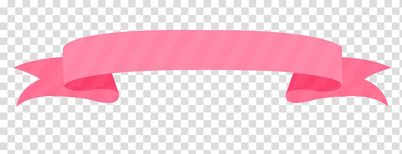 Pink ribbon, Pink hand-painted beautiful ribbon border, pink ribbon illustration transparent background PNG clipart