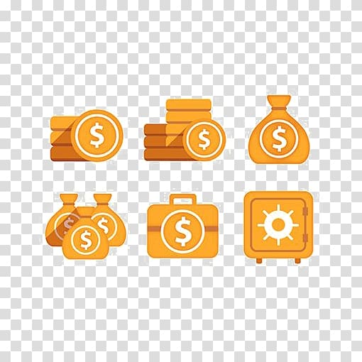#ICON100 Thepix Money Flat design Icon, Flat gold coin transparent background PNG clipart