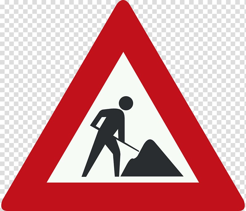 Roadworks Traffic sign Architectural engineering Road signs in Singapore, road transparent background PNG clipart