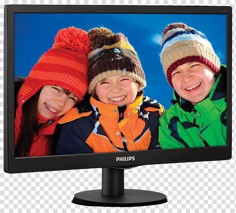 Computer monitor LED-backlit LCD Philips Liquid-crystal display VGA connector, PC Monitor transparent background PNG clipart