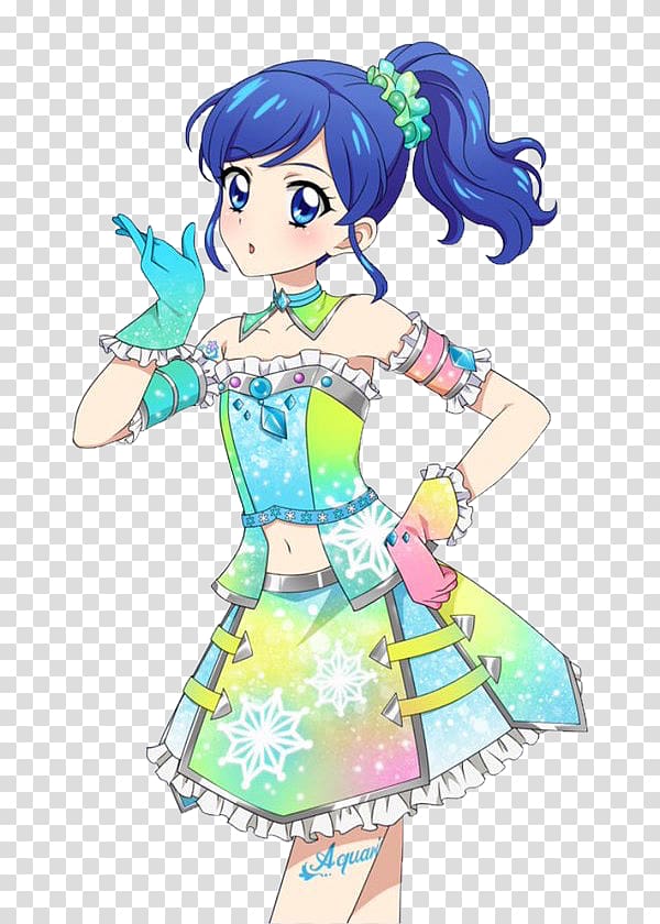 Aikatsu! Aoi Kiriya Aikatsu Stars! Ichigo Hoshimiya Anime, girl chibi transparent background PNG clipart