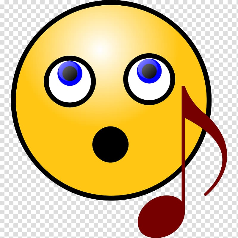 Smiley Singing Emoticon , Happy Face Pic transparent background PNG ...