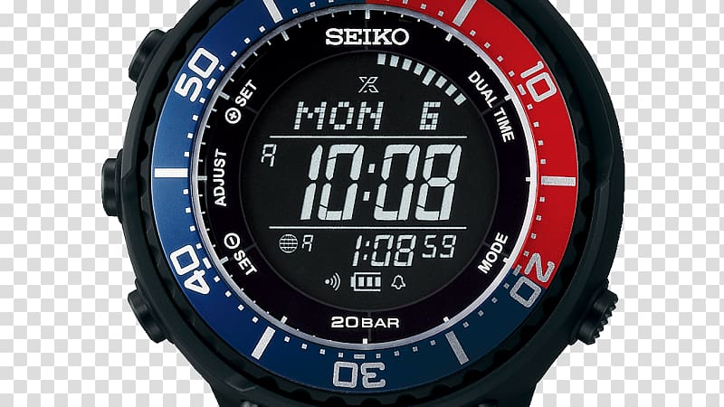 Seiko & Seiko Watch セイコー・プロスペックス Movement, Digital watch transparent background PNG clipart