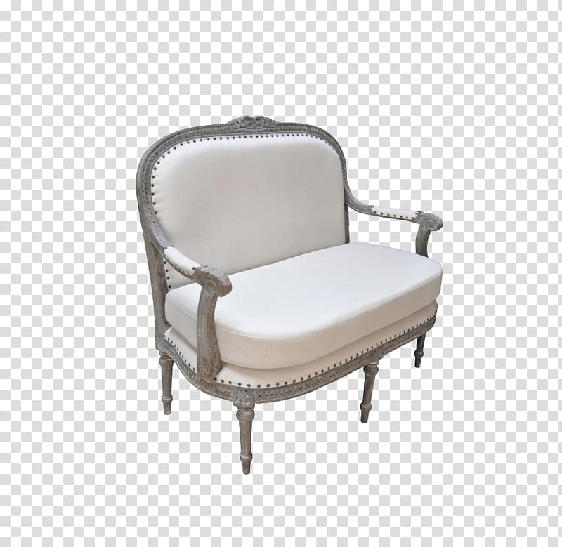 Chair Couch Loveseat Bench Shabby chic, White chair transparent background PNG clipart