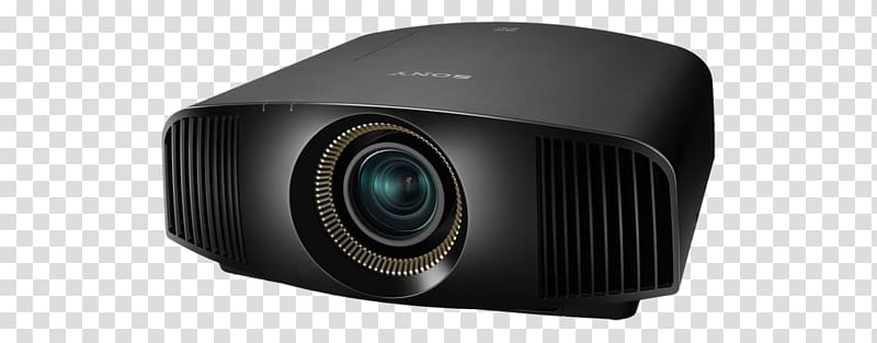 Multimedia Projectors Liquid crystal on silicon 4K resolution Home Theater Systems, Sony Projector transparent background PNG clipart