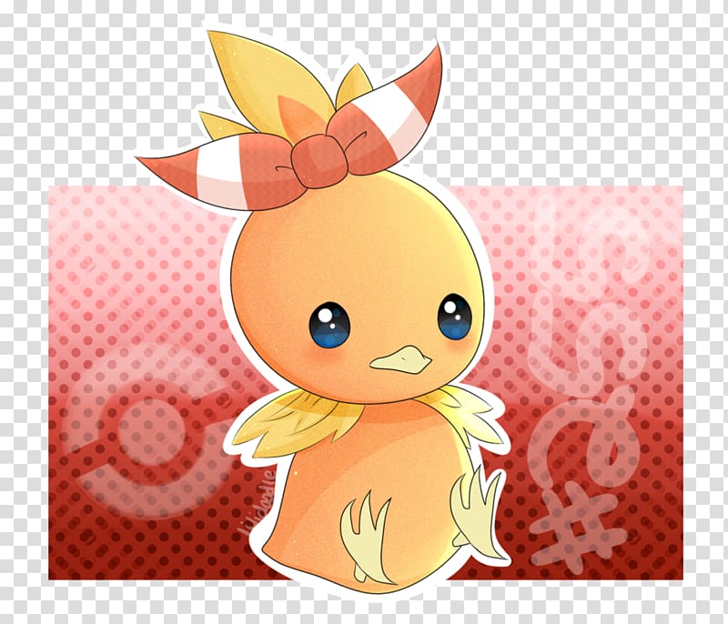 Character Animated cartoon, torchic transparent background PNG clipart