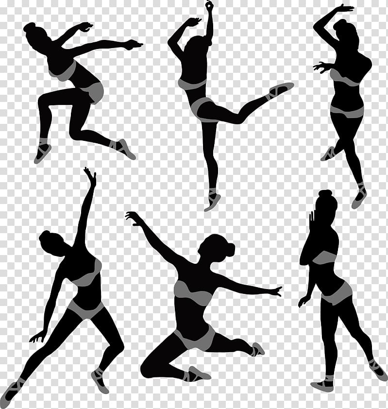 Dance Silhouette Can-can, Silhouette transparent background PNG clipart