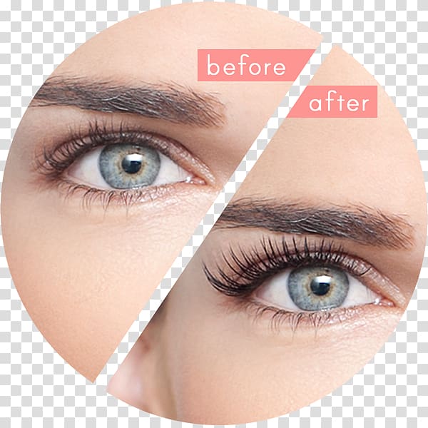 black eyelash before and after collage , Eyelash extensions Artificial hair integrations Beauty Parlour, eyelashes transparent background PNG clipart