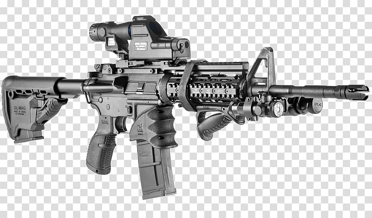 M4 carbine M16 rifle AR-15 style rifle Firearm, ak 47 transparent background PNG clipart