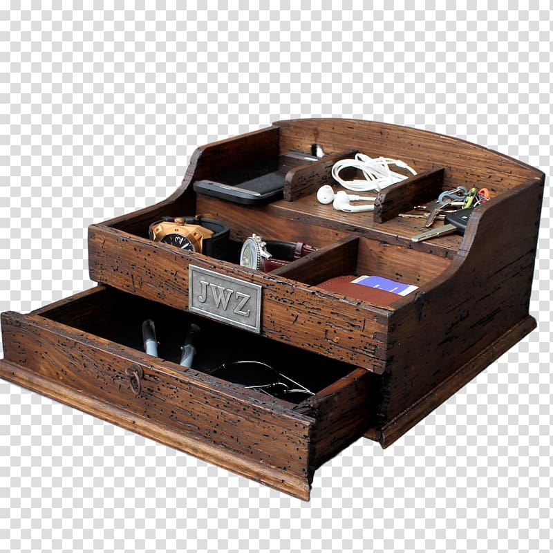 Valet Wood Box Desk Casket, wooden box transparent background PNG clipart