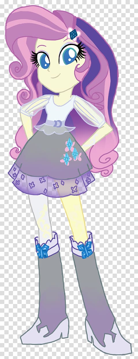 Rarity Fluttershy My Little Pony: Equestria Girls, rarity equestria girls 3d model transparent background PNG clipart