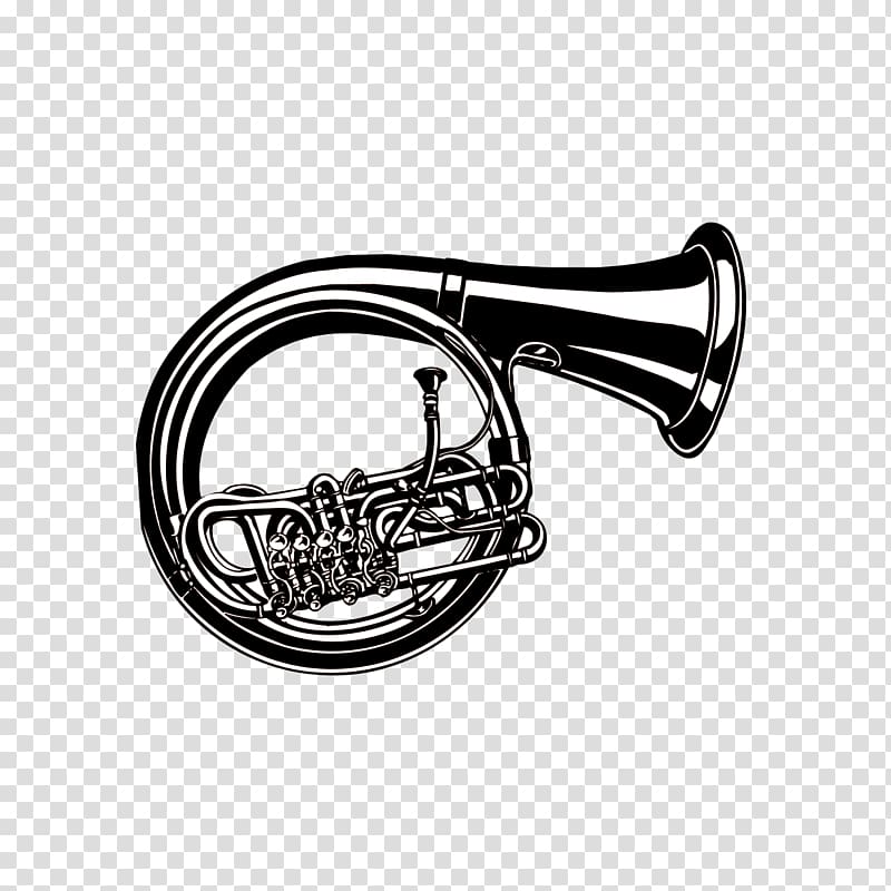 french horn instrument transparent background PNG clipart