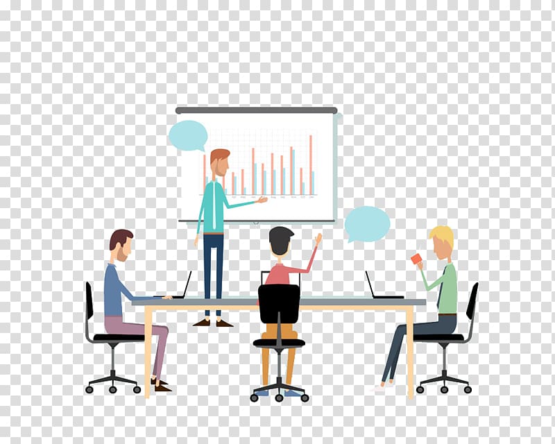 Meeting Cartoon Businessperson Office, business meeting transparent background PNG clipart