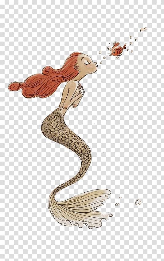 mermaid illustration, Ariel Drawing Art Illustration, Mermaid transparent background PNG clipart