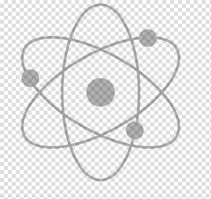 gray spherical , Atomic nucleus Illustration, Atomic orbital space transparent background PNG clipart