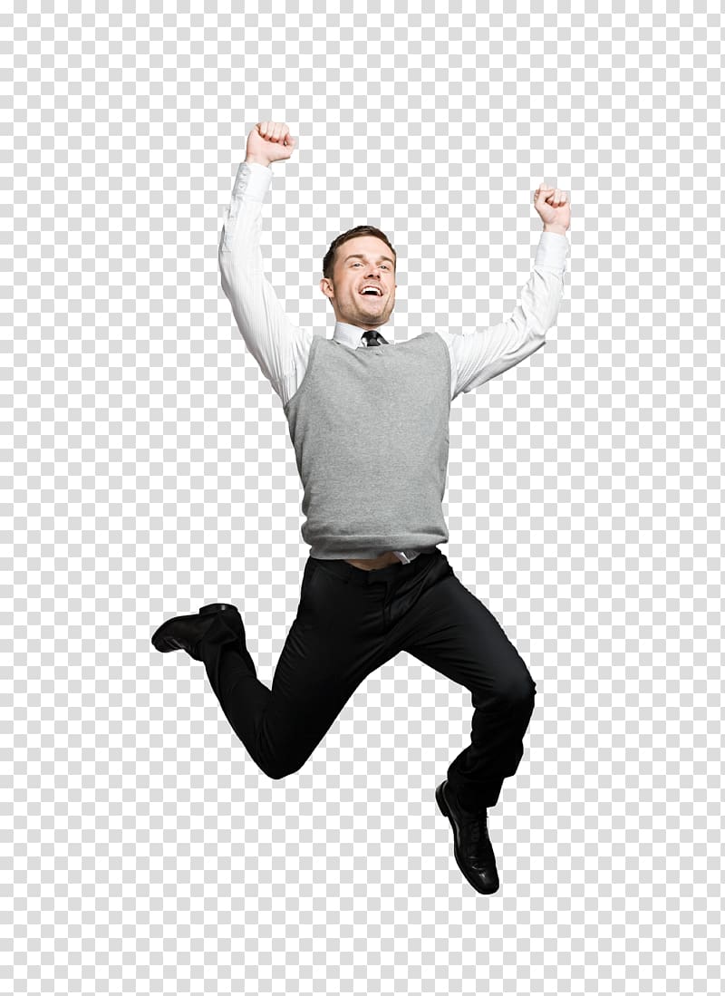 man jumping in mid air, Businessperson Jumping, Jump up man transparent background PNG clipart