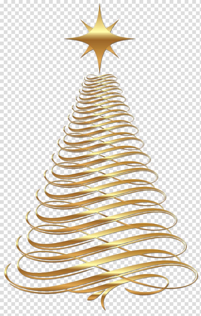 Christmas tree Christmas Day , Large Christmas Gold Tree , Christmas tree illustration transparent background PNG clipart