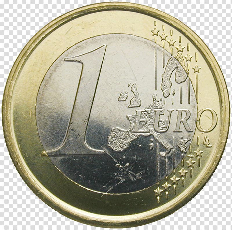 Euro Coins Euro Sign 1 Euro Coin - Clipart Euros - Png Download