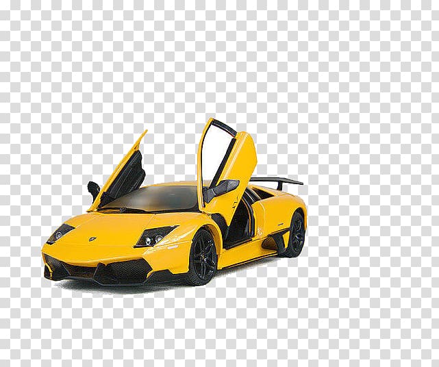yellow Lamborghini Murcielago, Lamborghini Gallardo Model car Jigsaw puzzle, Lamborghini transparent background PNG clipart