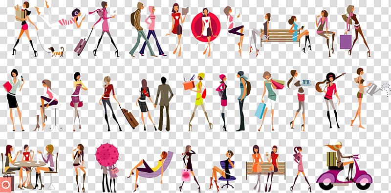 Female Girl Music , girl illustration transparent background PNG clipart