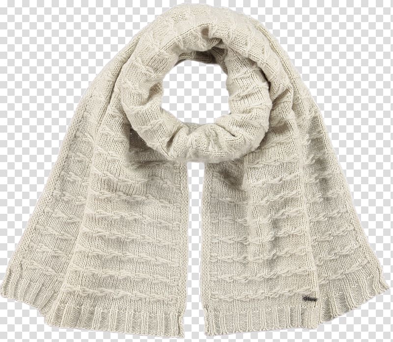 Scarf Wool Beige Shawl Polar fleece, beanie transparent background PNG clipart