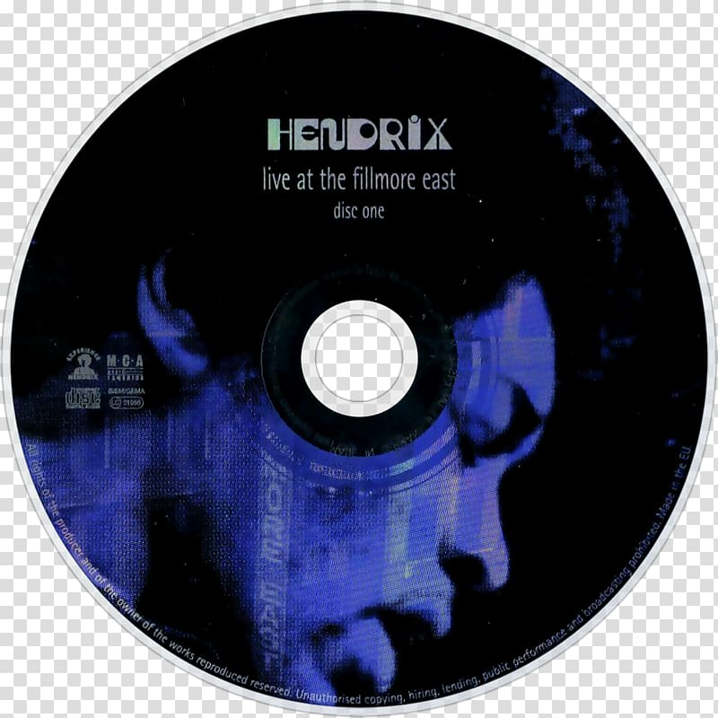 Compact disc Blue Wild Angel: Live at the Isle of Wight Live at the Fillmore East Music Album, Jimi transparent background PNG clipart
