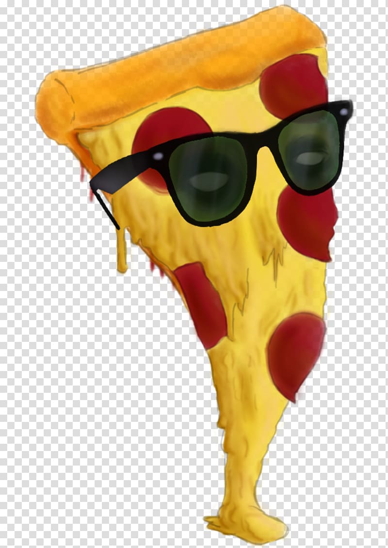 Pizza Steve Glasses Painting, pizza transparent background PNG clipart