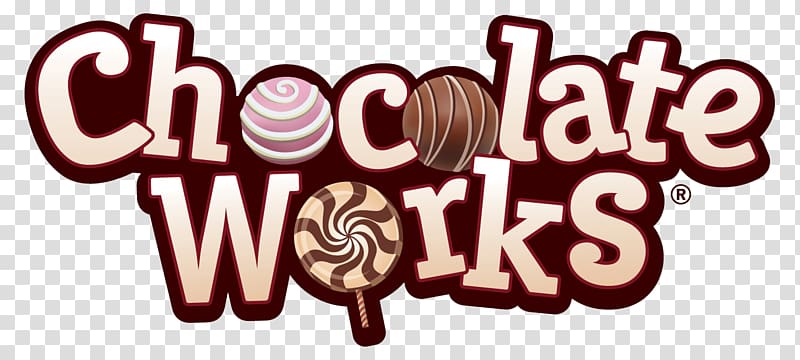 Logo Chocolate balls Chocolate truffle Chocolate Works, chocolate transparent background PNG clipart