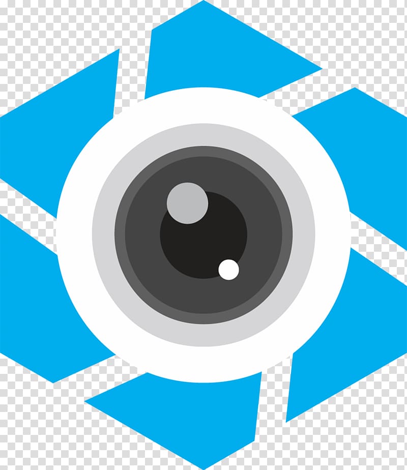 eye , , Lovely blue lens logo graphic transparent background PNG clipart